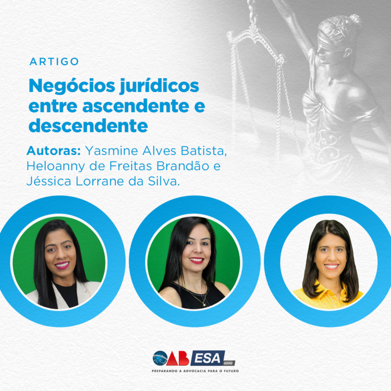 NEGÓCIOS JURÍDICOS ENTRE ASCENDENTE E DESCENDENTE