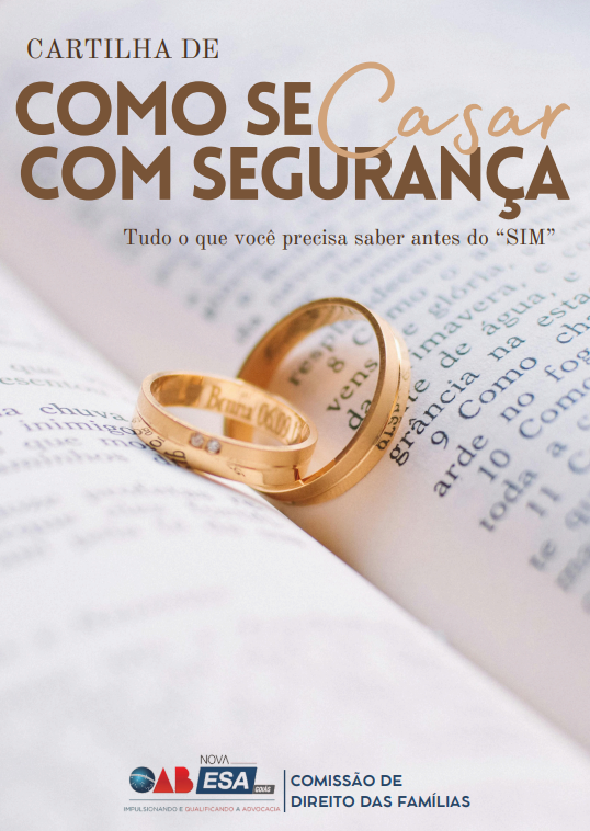 CARTILHA DE COMO SE CASAR COM SEGURANÇA