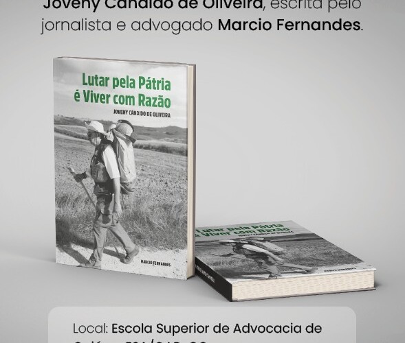 ESA-GO convida para o lançamento do livro Lutar pela Pátria é Viver com Razão